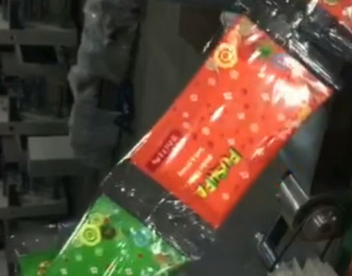 Luftgestoßene Nahrungsmittelkissen-Taschen-hohe Präzisions-Imbiss-Verpackungsmaschine