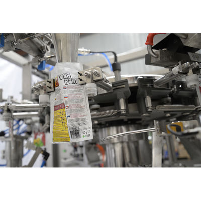 Vertikal stehen Sie oben Taschen-rotierende Tiefkühlkost-Verpackungsmaschine