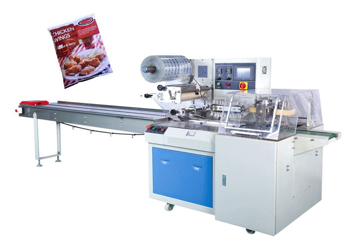 Horizontale Edelstahl-Tiefkühlkost-Verpackungsmaschine