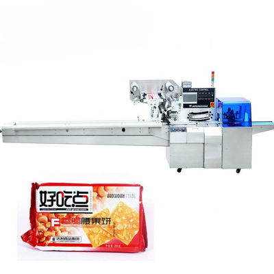Einfach betreiben Sie horizontale Bäckerei-Keks-Verpackungsmaschine